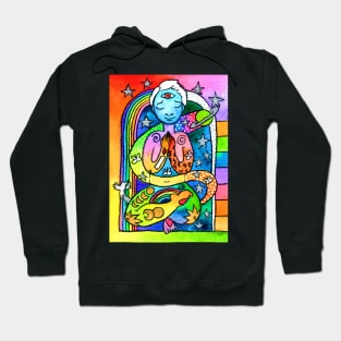 Man connected to Cosmos Hoodie